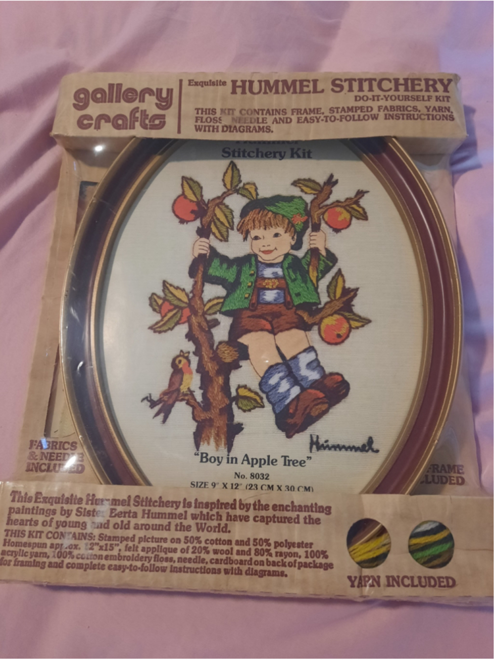 Unisex Gallery Crafts Hummel Stitchery Kit One Size Brown Green